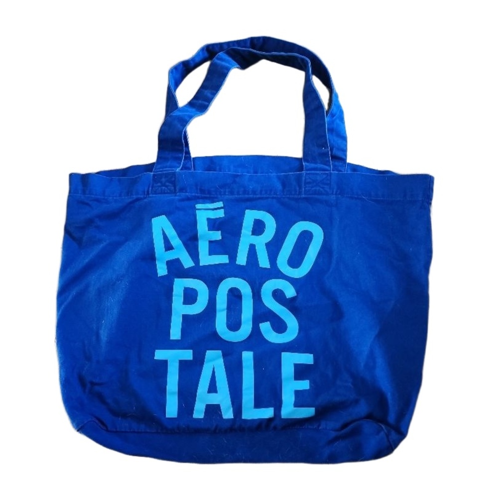 Aeropostale Bag Womens Size Tote Blue Tote Double Handle Casual Preppy